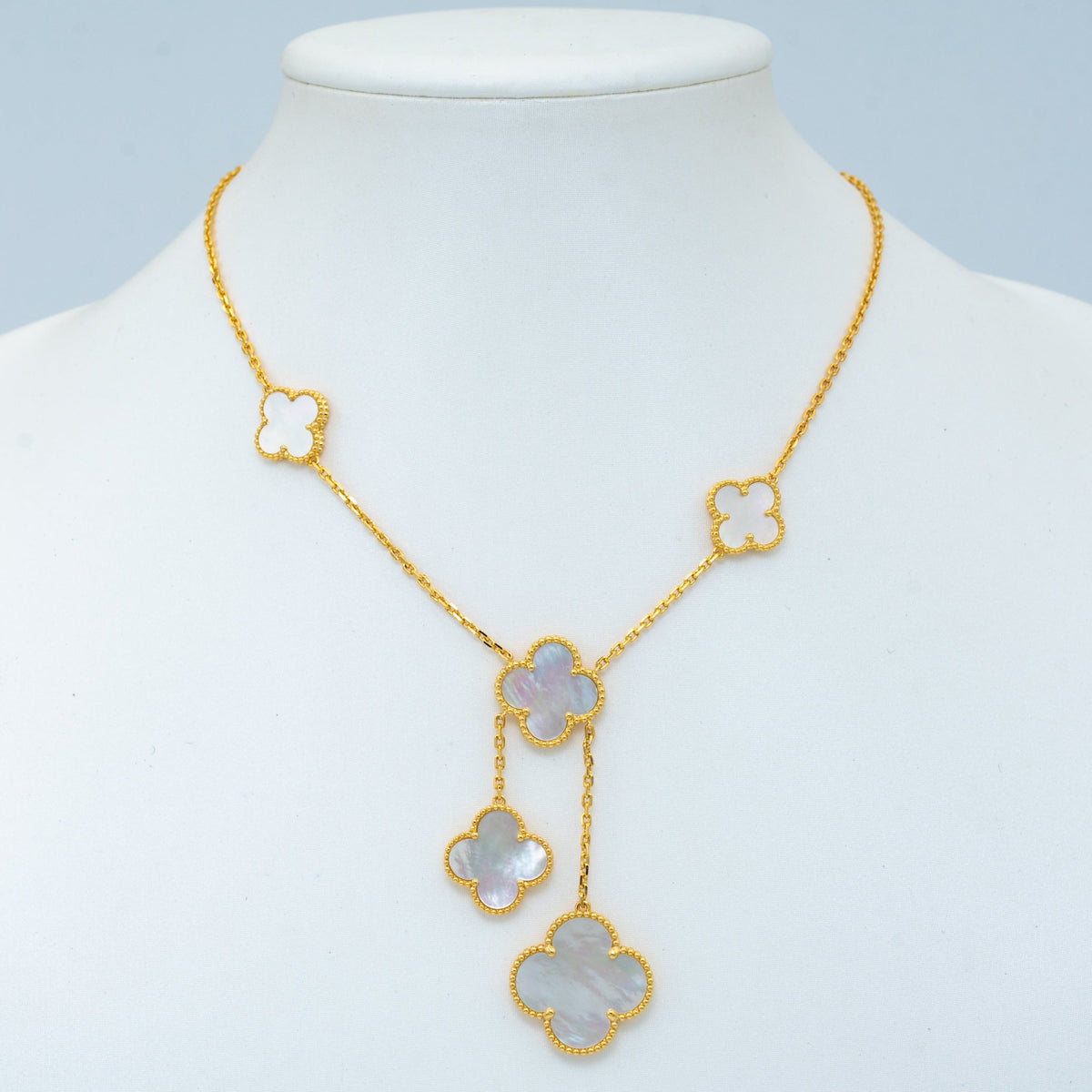 [Rani Jewelry]CLOVER MOTHER OF PEARL NECKLACE 6 MOTIF