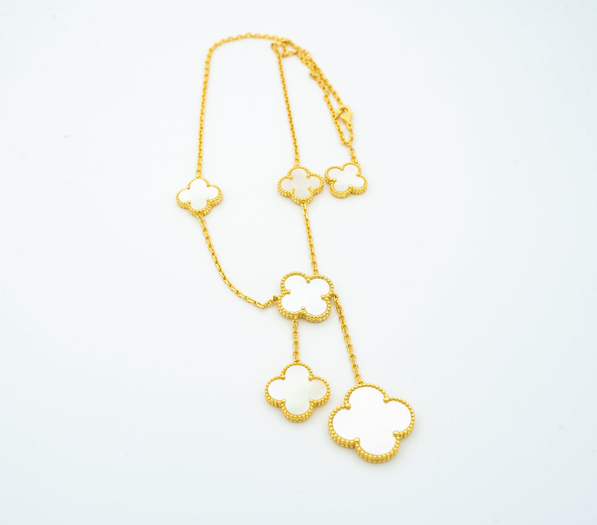 [Rani Jewelry]CLOVER MOTHER OF PEARL NECKLACE 6 MOTIF