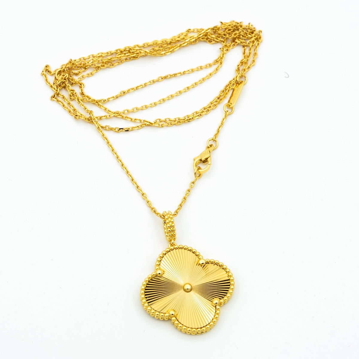 [Rani Jewelry]CLOVER 25MM PEDANT NECKLACE GOLD
