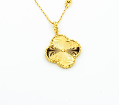 [Rani Jewelry]CLOVER 25MM PEDANT NECKLACE GOLD