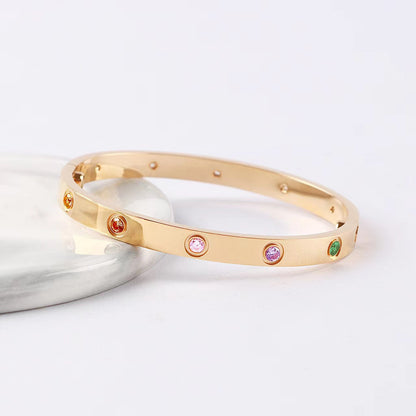 [Rani Jewelry]2026 RAINBOW LOVE BRACELET 6.1MM  10 DIAMONDS