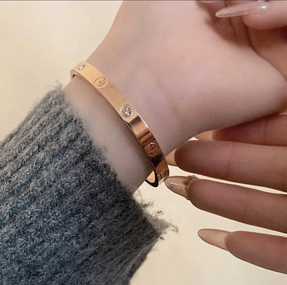 [Rani Jewelry]2026 RAINBOW LOVE BRACELET 6.1MM  10 DIAMONDS
