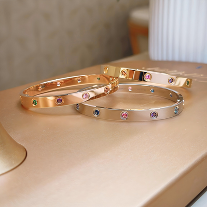 [Rani Jewelry]2026 RAINBOW LOVE BRACELET 6.1MM  10 DIAMONDS