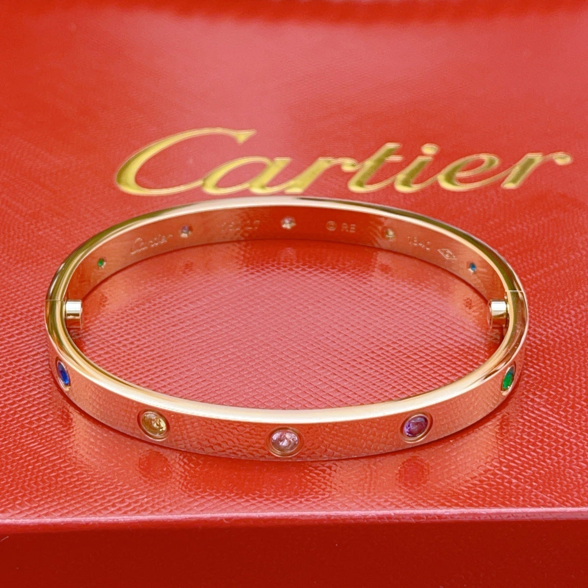 [Rani Jewelry]2026 RAINBOW LOVE BRACELET 6.1MM  10 DIAMONDS