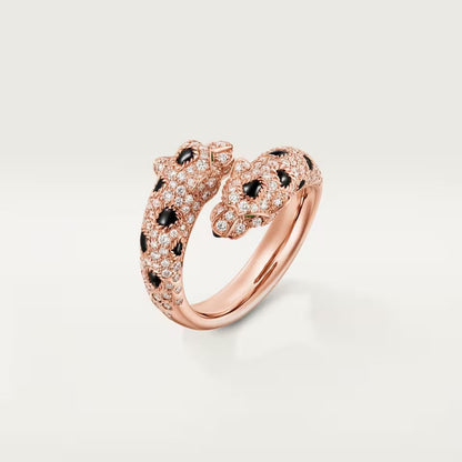[Rani Jewelry] PANTHERE DOUBLE HEADED FULL DIAMOND  RING