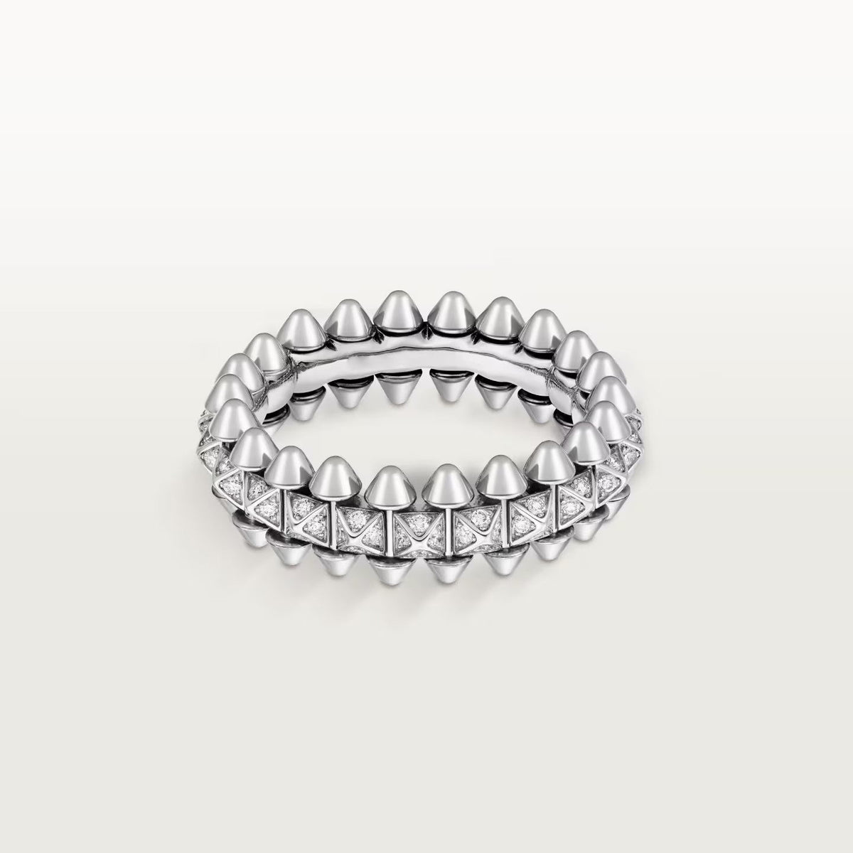 [Rani Jewelry] CLASH 6.4MM SMALL FULL DIAMOND RING