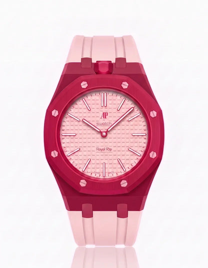 Silicone Strap &  Case  Royal Pop Otto Rosso(Customize  Colors)