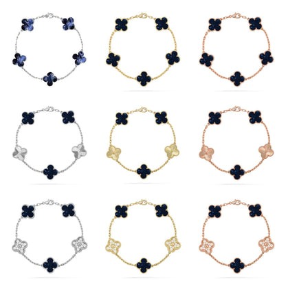 [Rani Jewelry]CLOVER 5 MOTIF PIETERSITE BRACELET COLLECTION