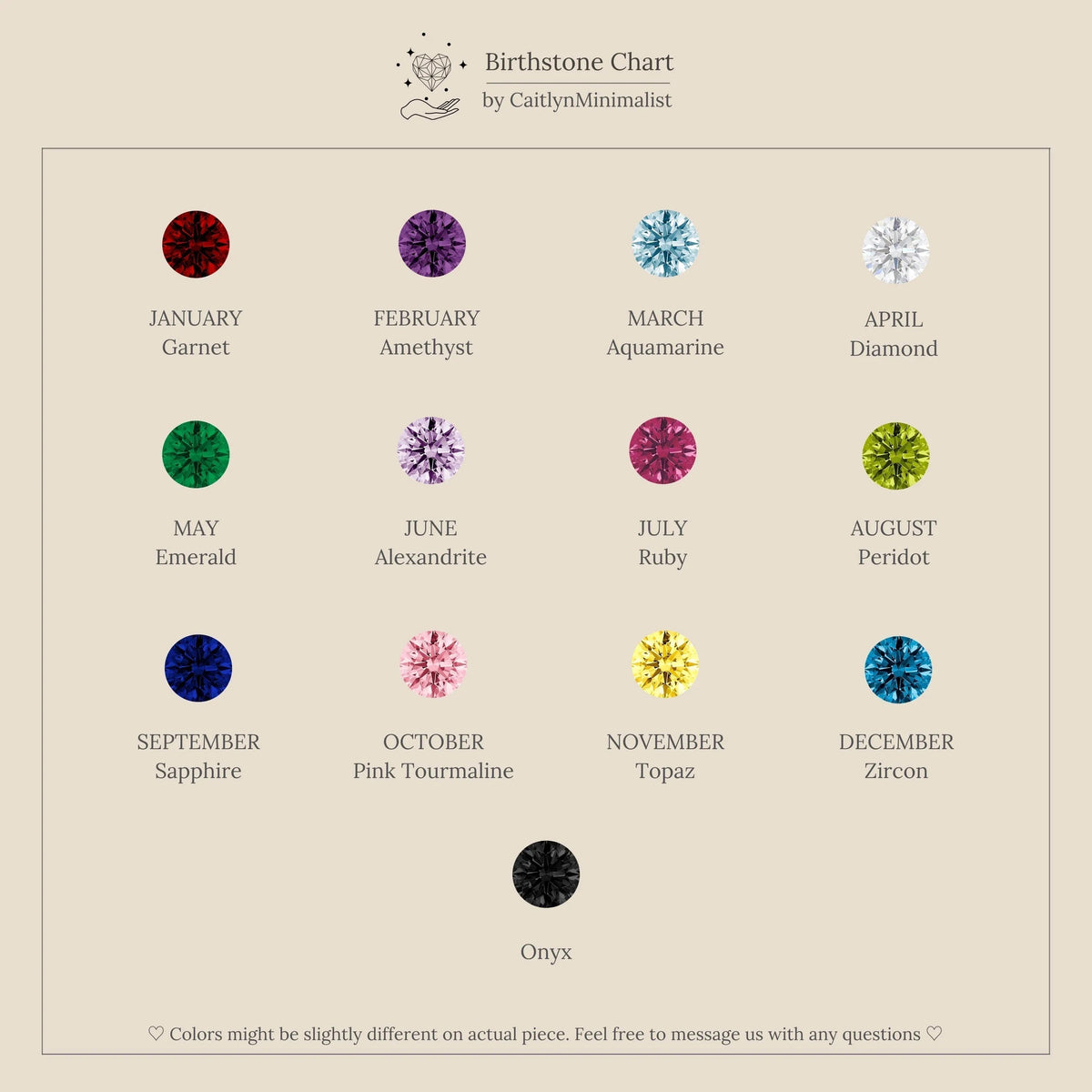 Birthstone Tennis Ring Set