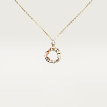 [Rani Jewelry] TRINITY  NECKLACE 1 DIAMOND