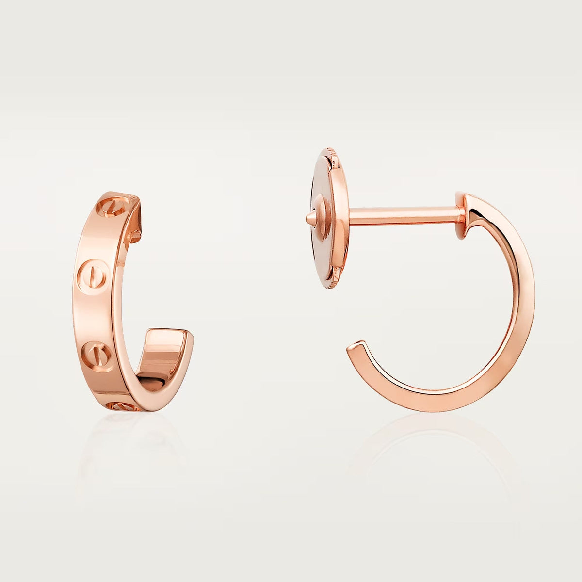 [Rani Jewelry] LOVE EARRINGS 2.65 MM NO DIAMOND SMALL