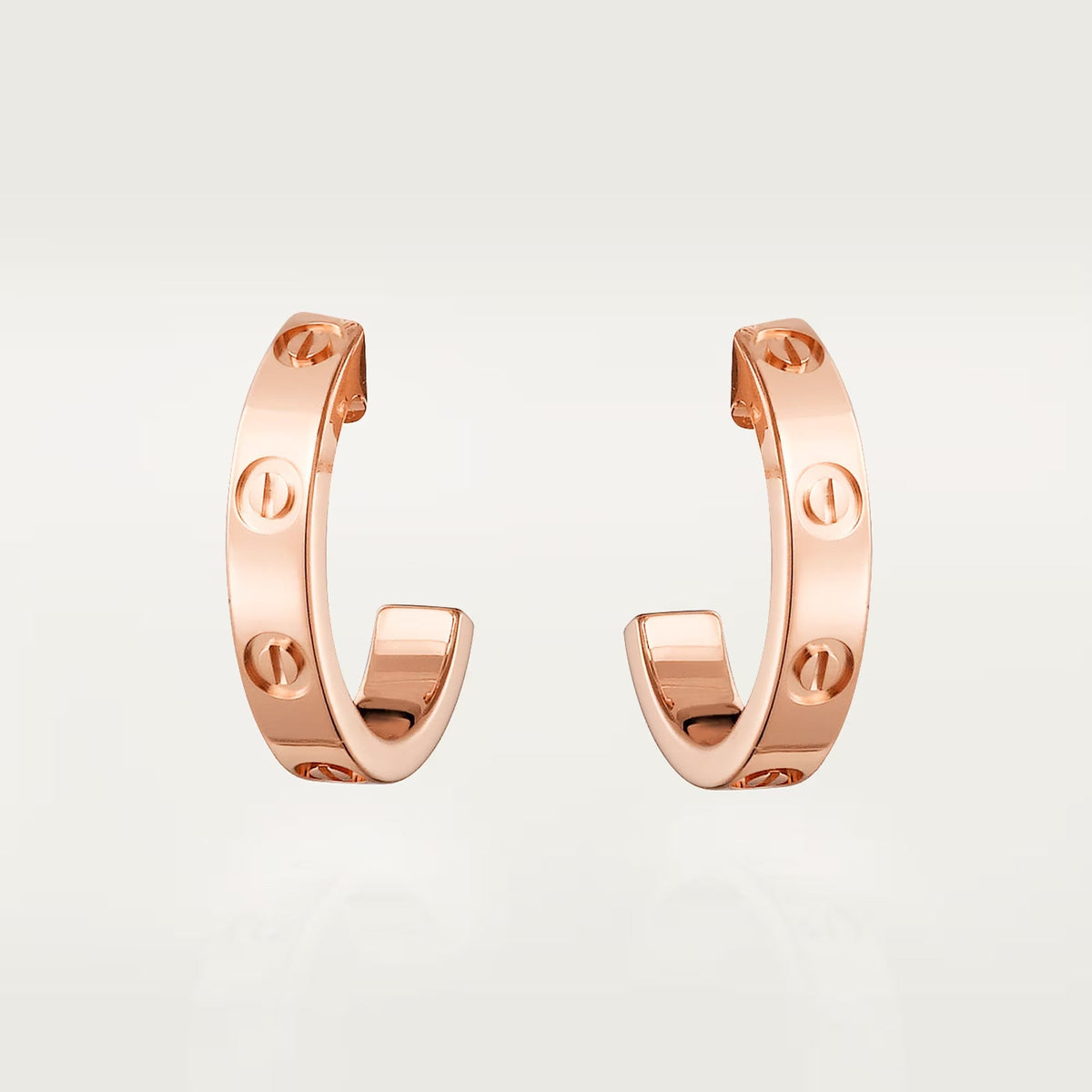 [Rani Jewelry] LOVE EARRINGS 2.65 MM NO DIAMOND SMALL