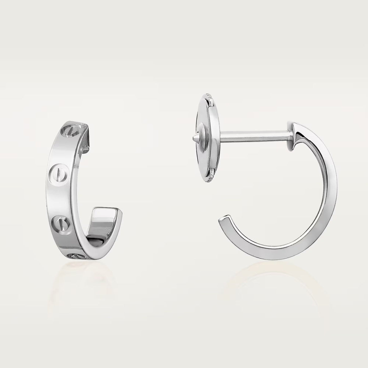 [Rani Jewelry] LOVE EARRINGS 2.65 MM NO DIAMOND SMALL