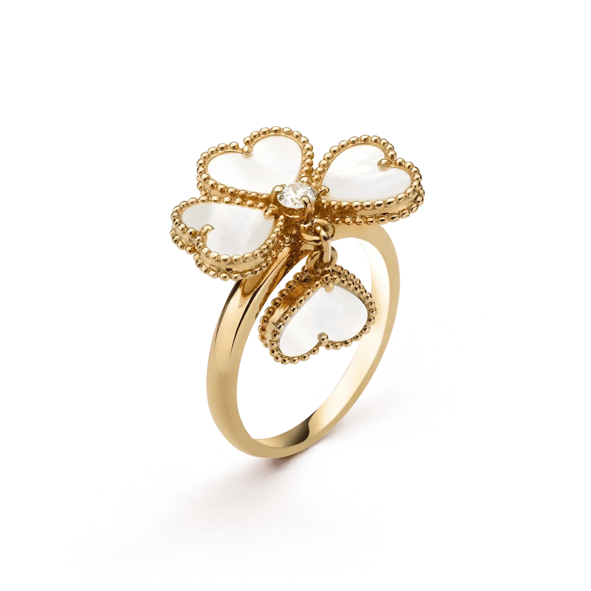 [Rani Jewelry]SWEET CLOVER WHITE MOP RING