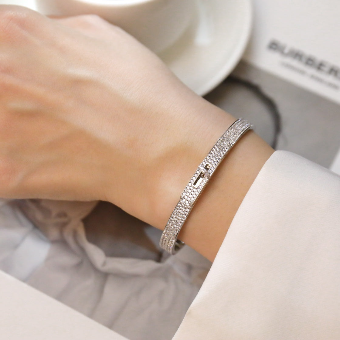 [Rani Jewelry]KELLY BRACELET DIAMOND PAVED