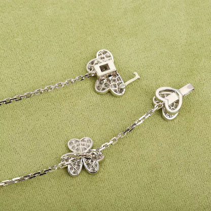 [Rani Jewelry]FRIVOLE SILVER 9 FLOWERS NECKLACE