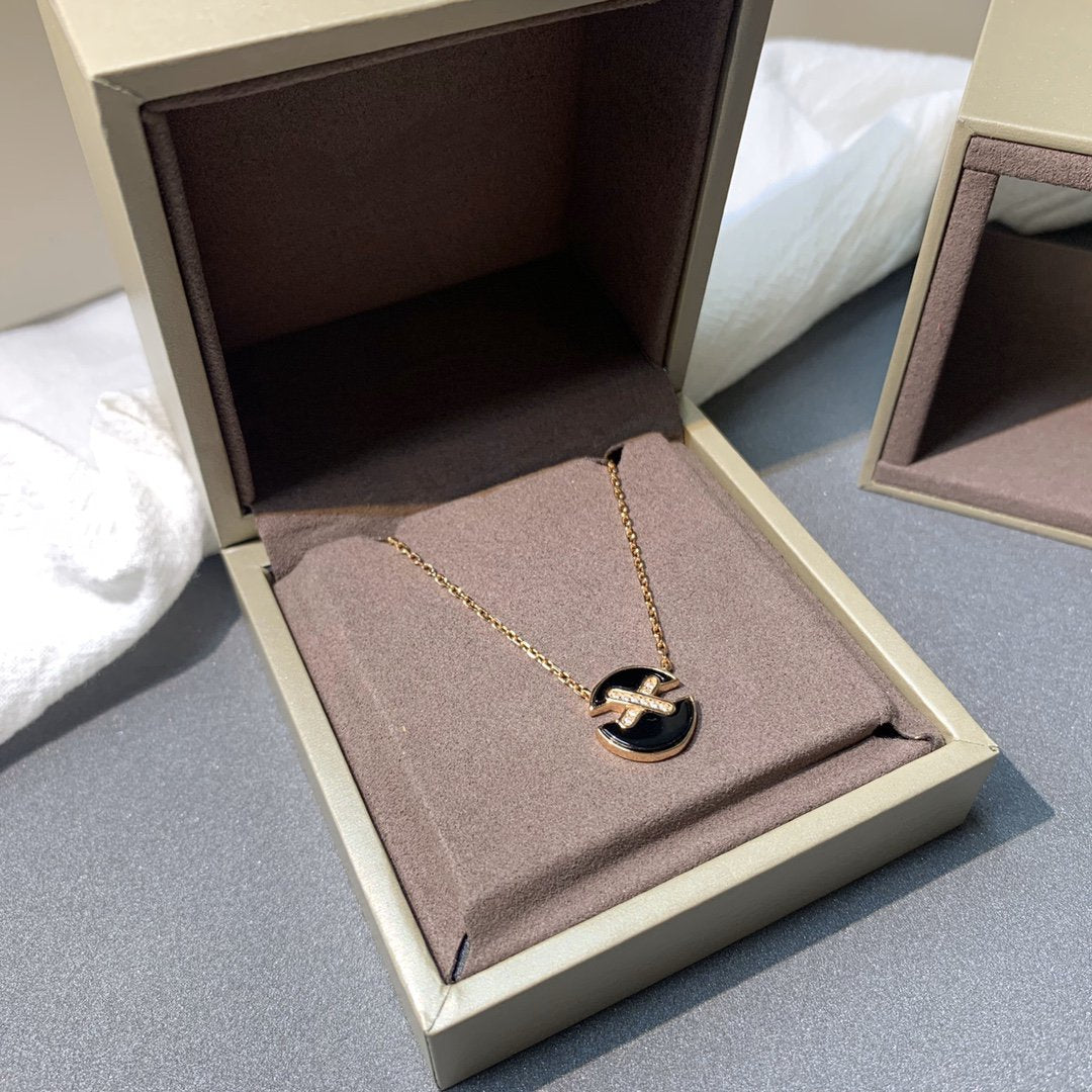 [Rani Jewelry]JEUX DE PINK GOLD DIAMOND NECKLACE