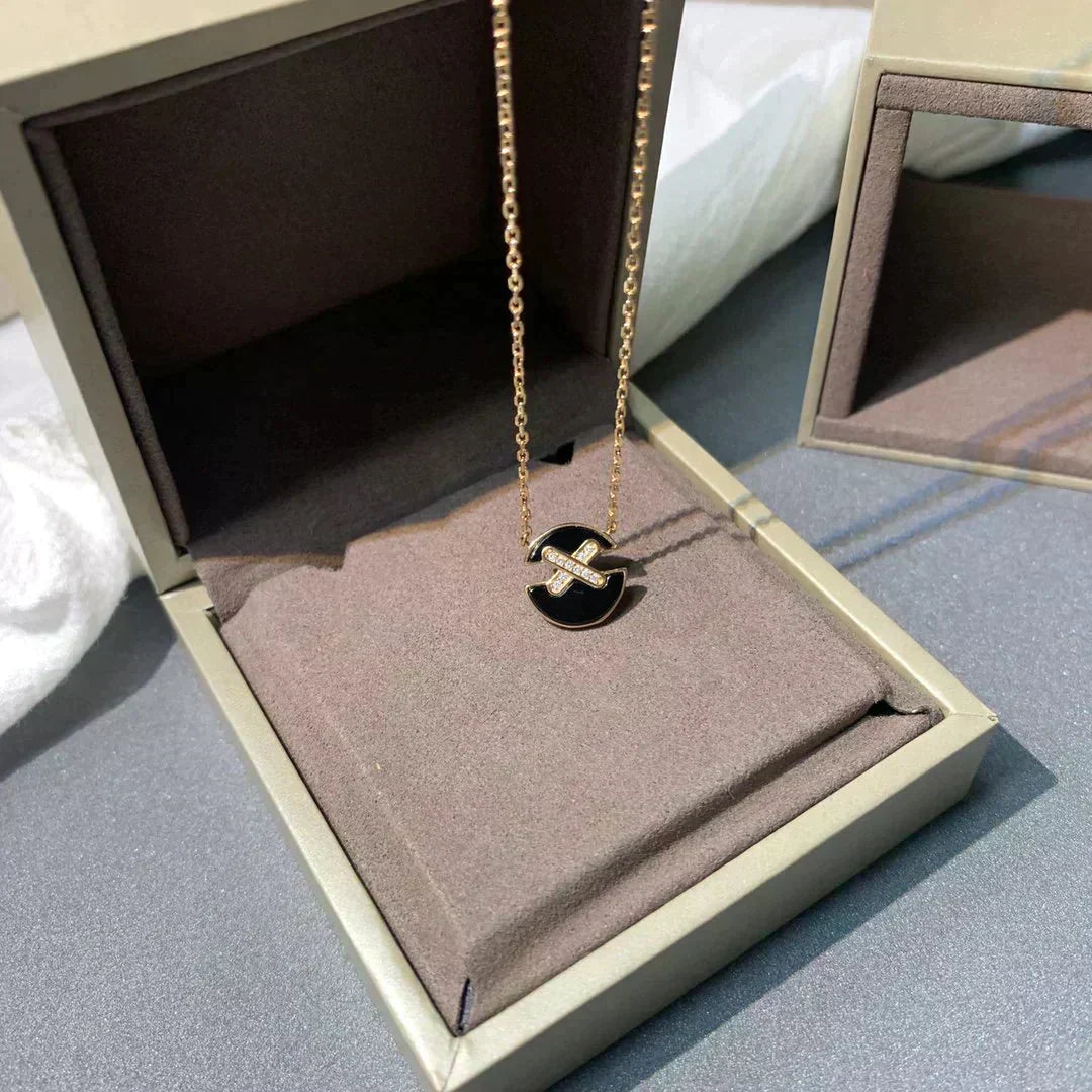 [Rani Jewelry]JEUX DE ROSE GOLD DIAMOND NECKLACE