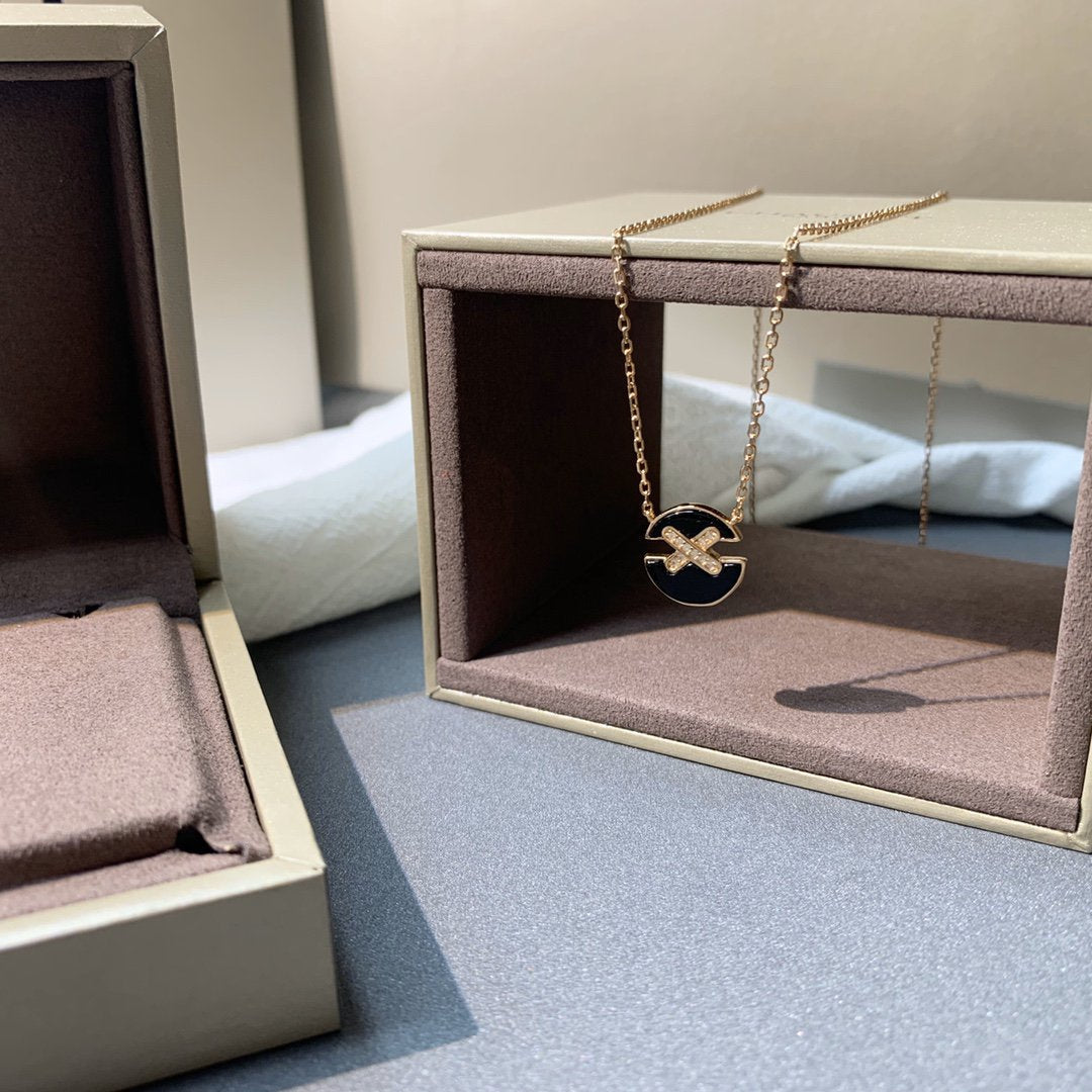 [Rani Jewelry]JEUX DE PINK GOLD DIAMOND NECKLACE