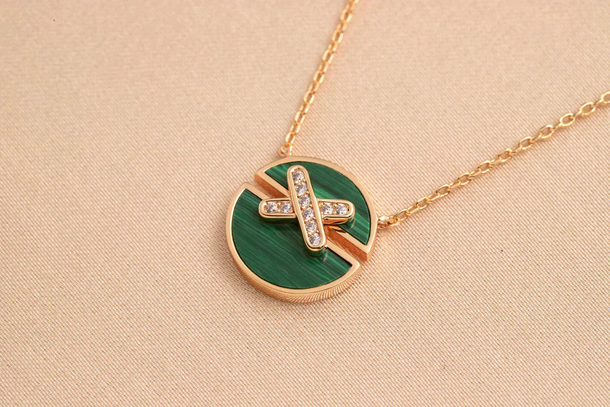 [Rani Jewelry]JEUX DE ROSE GOLD DIAMOND NECKLACE