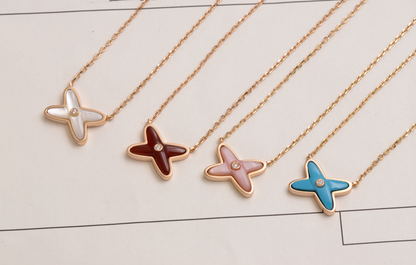 [Rani Jewelry]JEUX DE NECKLACE 1 DIAMOND