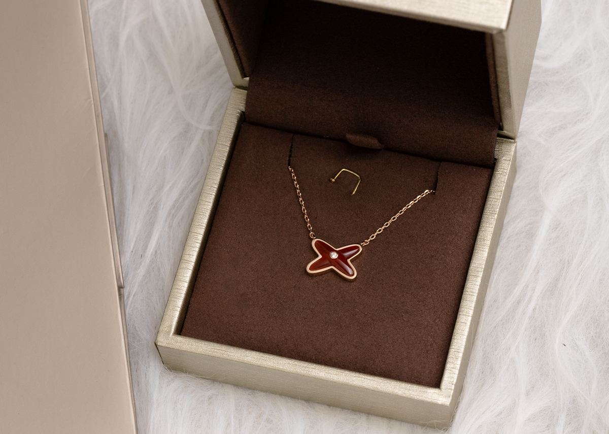[Rani Jewelry]JEUX DE NECKLACE 1 DIAMOND