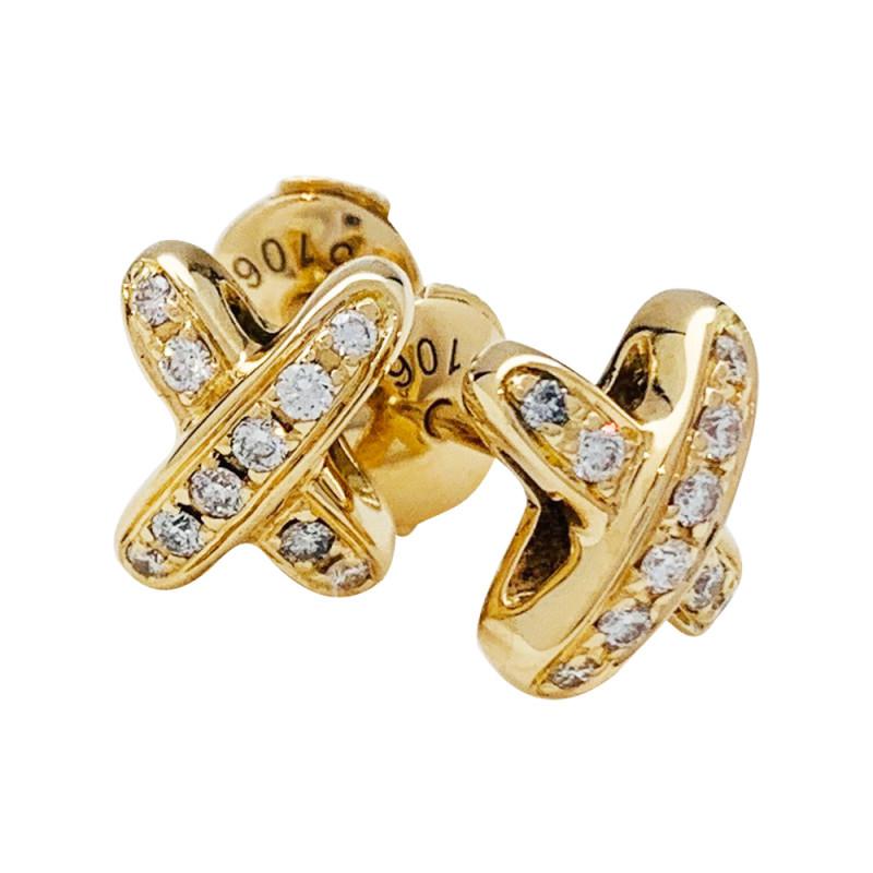 [Rani Jewelry]JEUX DE GOLD DIAMOND EARRINGS