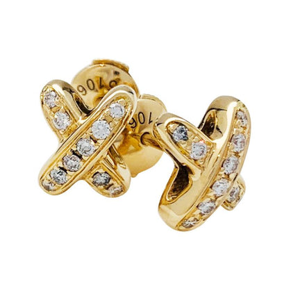 [Rani Jewelry]JEUX DE GOLD DIAMOND EARRINGS