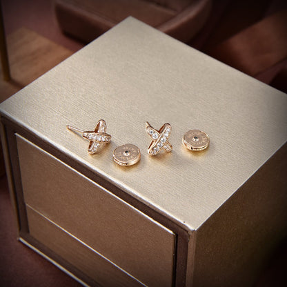 [Rani Jewelry]JEUX DE GOLD DIAMOND EARRINGS