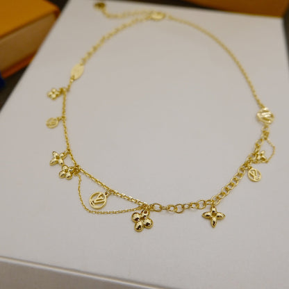 [Rani Jewelry]BLOOMING SUPPLE NECKLACE BRASS
