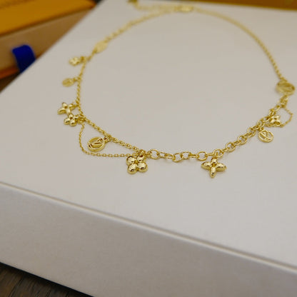 [Rani Jewelry]BLOOMING SUPPLE NECKLACE BRASS