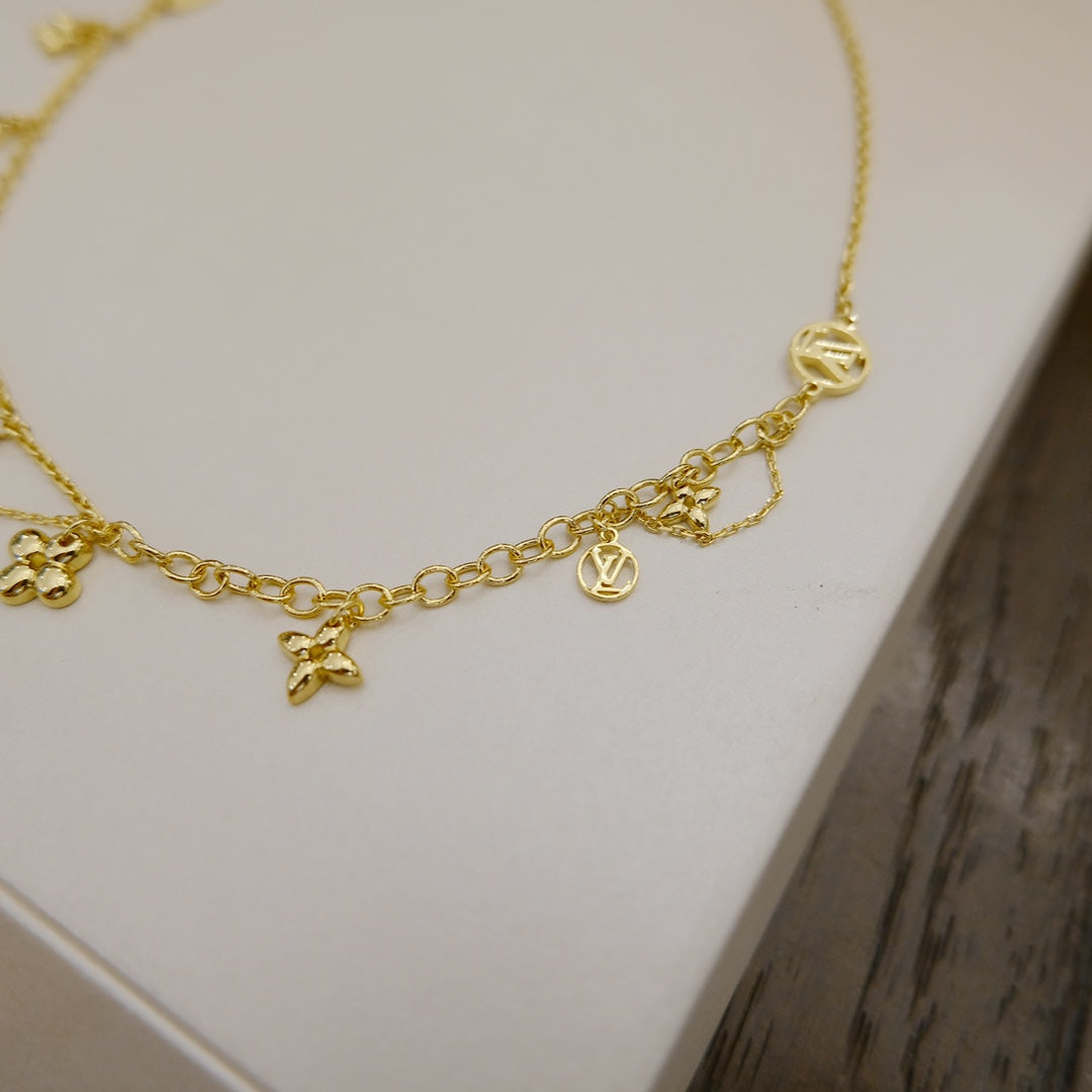 [Rani Jewelry]BLOOMING SUPPLE NECKLACE BRASS