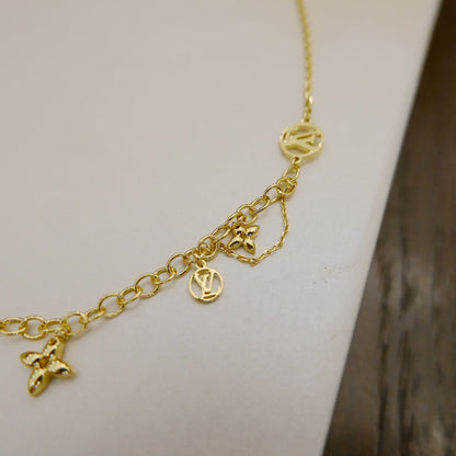 [Rani Jewelry]BLOOMING SUPPLE NECKLACE BRASS