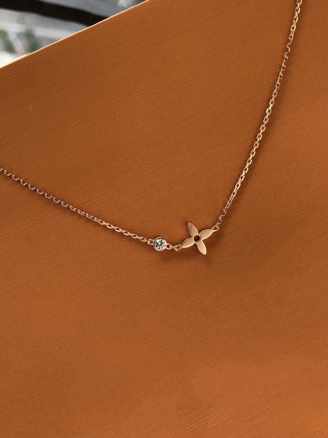 [Rani Jewelry]BLOSSOM PENDANT PINK GOLD AND DIAMOND