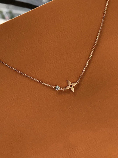 [Rani Jewelry]BLOSSOM PENDANT PINK GOLD AND DIAMOND