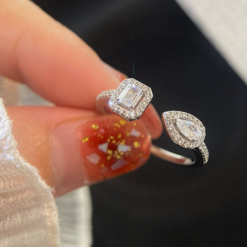 [Rani Jewelry]MY TWIN TOI & MOI SILVER DIAMOND RING