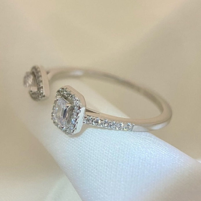 [Rani Jewelry]MY TWIN TOI & MOI SILVER DIAMOND RING