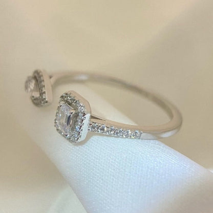 [Rani Jewelry]MY TWIN TOI & MOI SILVER DIAMOND RING