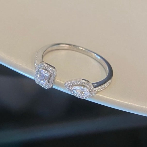 [Rani Jewelry]MY TWIN TOI & MOI SILVER DIAMOND RING