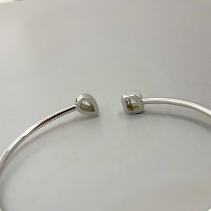 [Rani Jewelry]JONC FLEX MY TWIN TOI & MOI SILVER DIAMOND BRACELET
