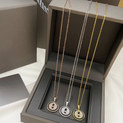 [Rani Jewelry]LUCKY MOVER PM PAVED NECKLACE
