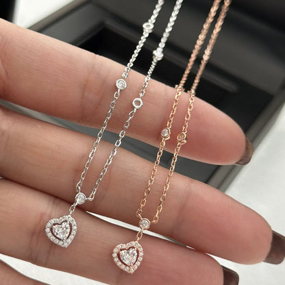 [Rani Jewelry]JOY HEART DIAMOND NECKLACE