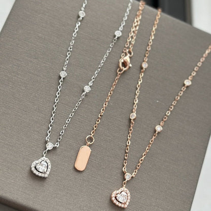 [Rani Jewelry]JOY HEART DIAMOND NECKLACE