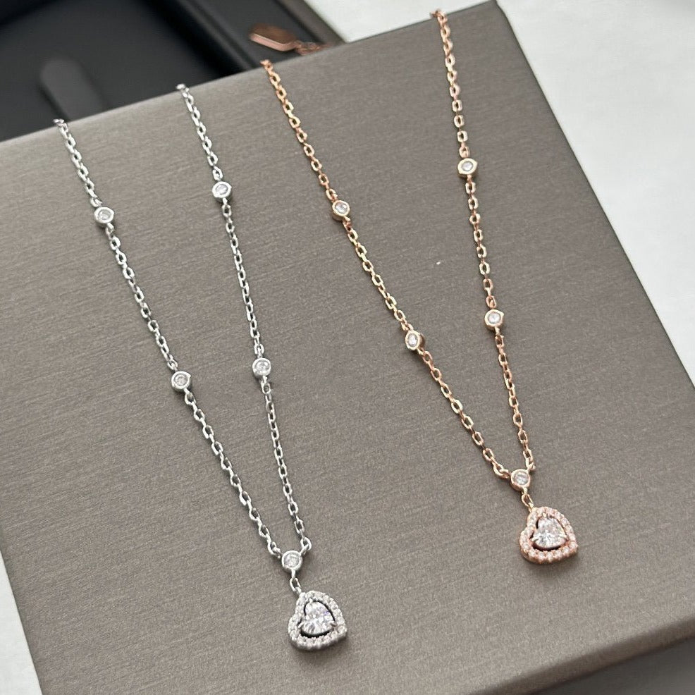 [Rani Jewelry]JOY HEART DIAMOND NECKLACE