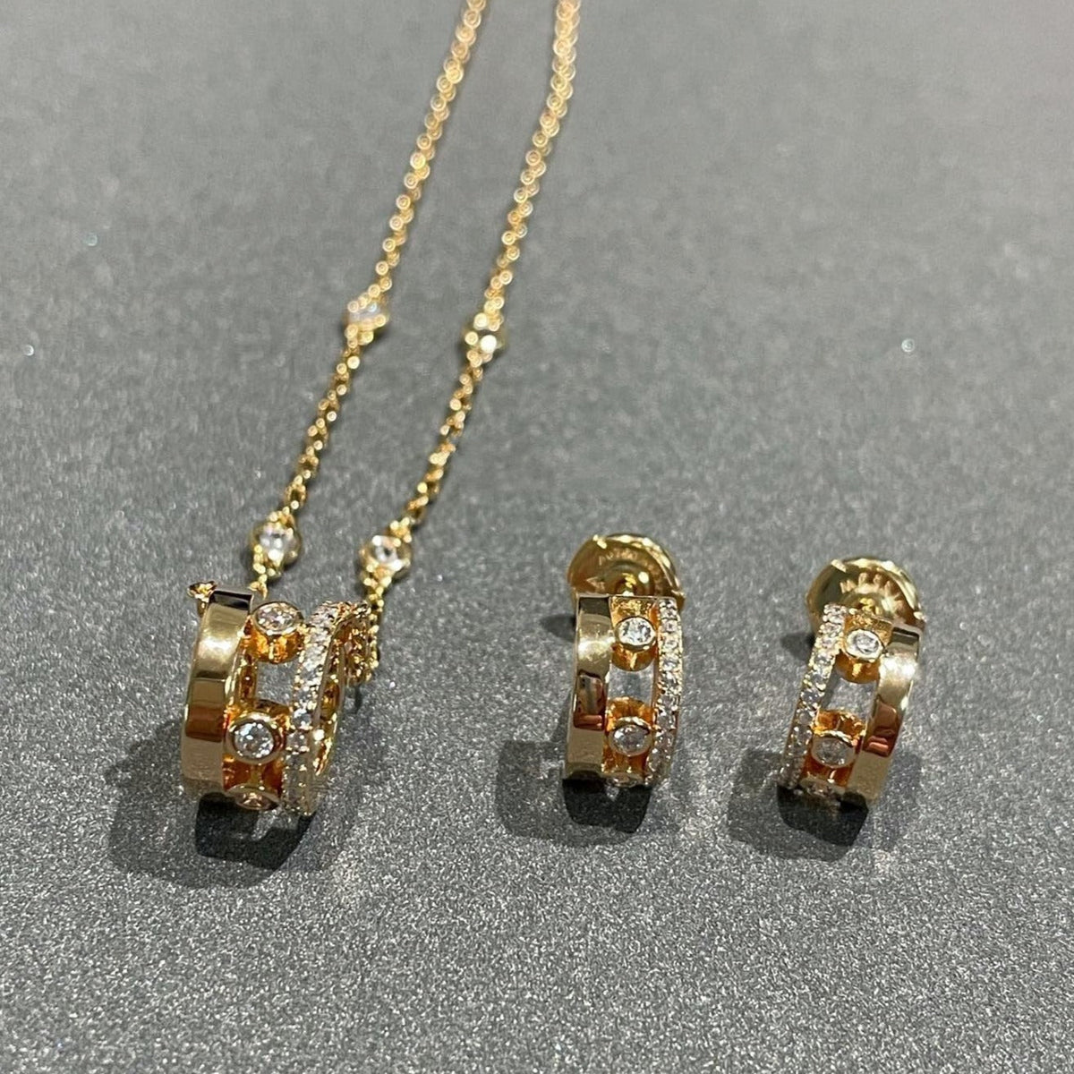 [Rani Jewelry]CHAIN MOVE ROMANE PEDAND NECKLACE