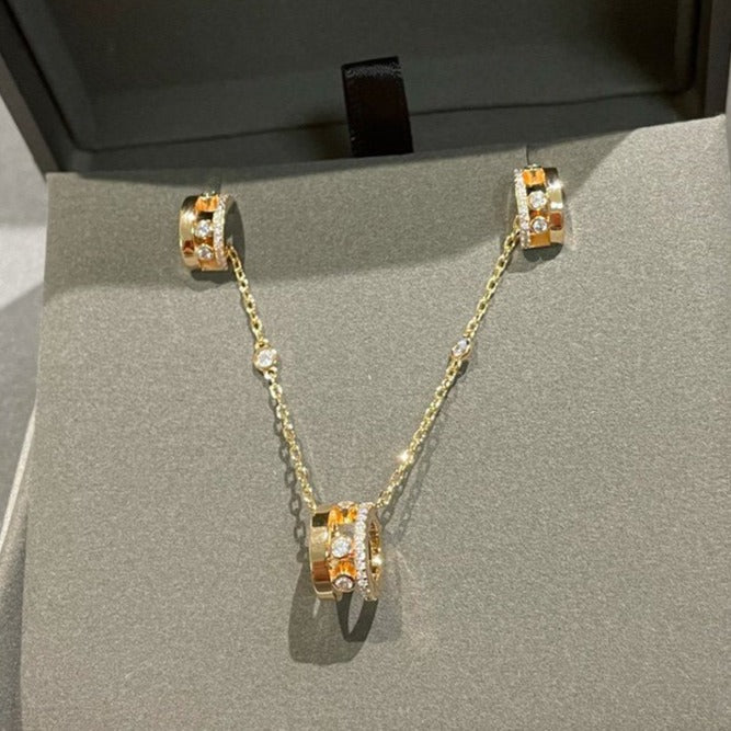 [Rani Jewelry]CHAIN MOVE ROMANE PEDAND NECKLACE