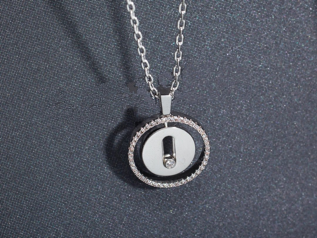 [Rani Jewelry]LUCKY MOVE PM NECKLACE SILVER DIAMOND