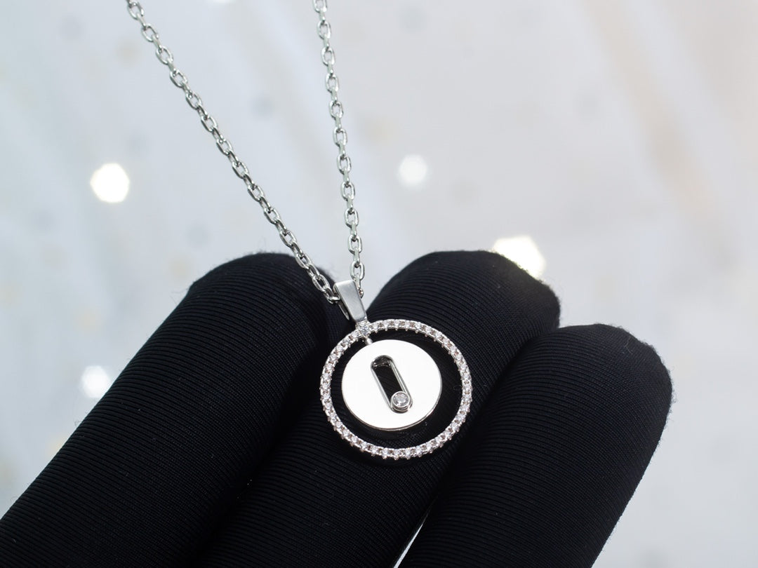 [Rani Jewelry]LUCKY MOVE PM NECKLACE SILVER DIAMOND