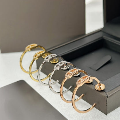 [Rani Jewelry]CREOLES MOVE UNO PM DIAMOND EARRINGS