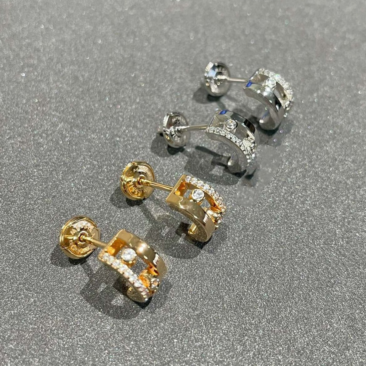 [Rani Jewelry]MOVE ROMANE EARRINGS DIAMOND